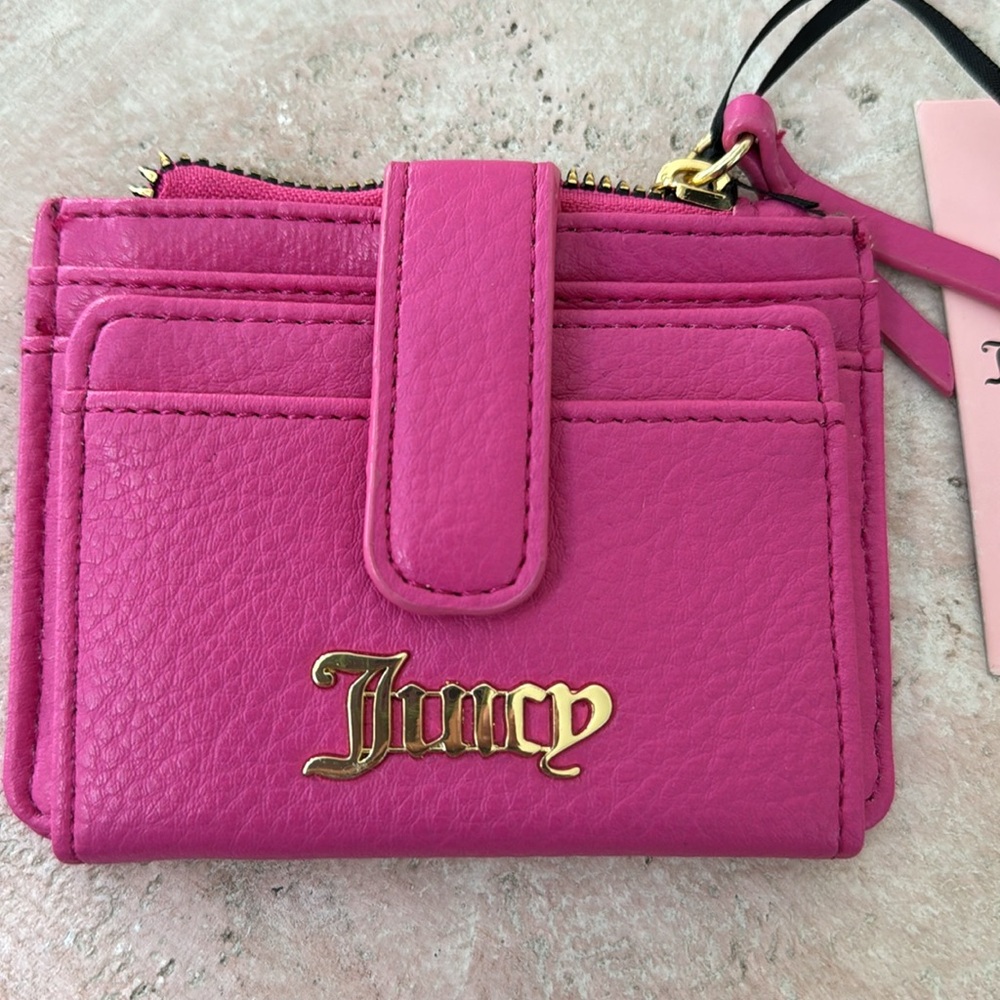 Juicy Couture fuchsia "Pleats Please" wallet - New with Tags